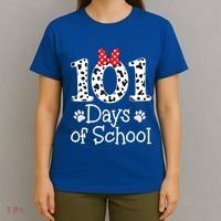 Happy 101 Days Of School Funny Student Teacher Gift T-Shirt thumb 4