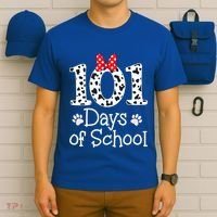 Happy 101 Days Of School Funny Student Teacher Gift T-Shirt thumb 6