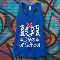 Happy 101 Days Of School Funny Student Teacher Gift Women's Tank Top thumb 3