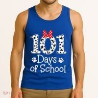 Happy 101 Days Of School Funny Student Teacher Gift Tank Top thumb 3