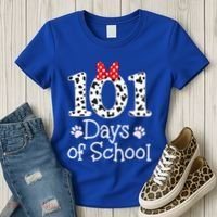 Happy 101 Days Of School Funny Student Teacher Gift Women's T-Shirt thumb 3