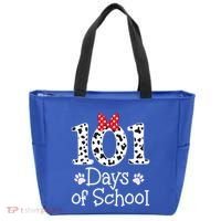Happy 101 Days Of School Funny Student Teacher Gift Tote Bag thumb 0