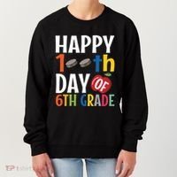 Happy 100Th Day Of 6Th Grade Hockey School Teacher Student Gift Women's Sweatshirt thumb 0