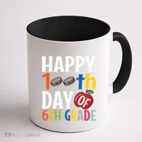 Happy 100Th Day Of 6Th Grade Hockey School Teacher Student Gift Coffee Mug thumb 1