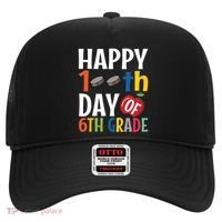 Happy 100Th Day Of 6Th Grade Hockey School Teacher Student Gift Hat thumb 0