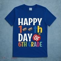 Happy 100Th Day Of 6Th Grade Hockey School Teacher Student Gift T-Shirt thumb 5
