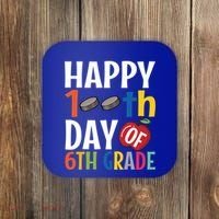 Happy 100Th Day Of 6Th Grade Hockey School Teacher Student Gift Coaster thumb 0