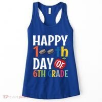 Happy 100Th Day Of 6Th Grade Hockey School Teacher Student Gift Women's Tank Top thumb 0