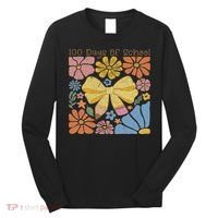 Happy 100th Day Of School 100 Days Of School Teacher Student Long Sleeve Shirt thumb 0