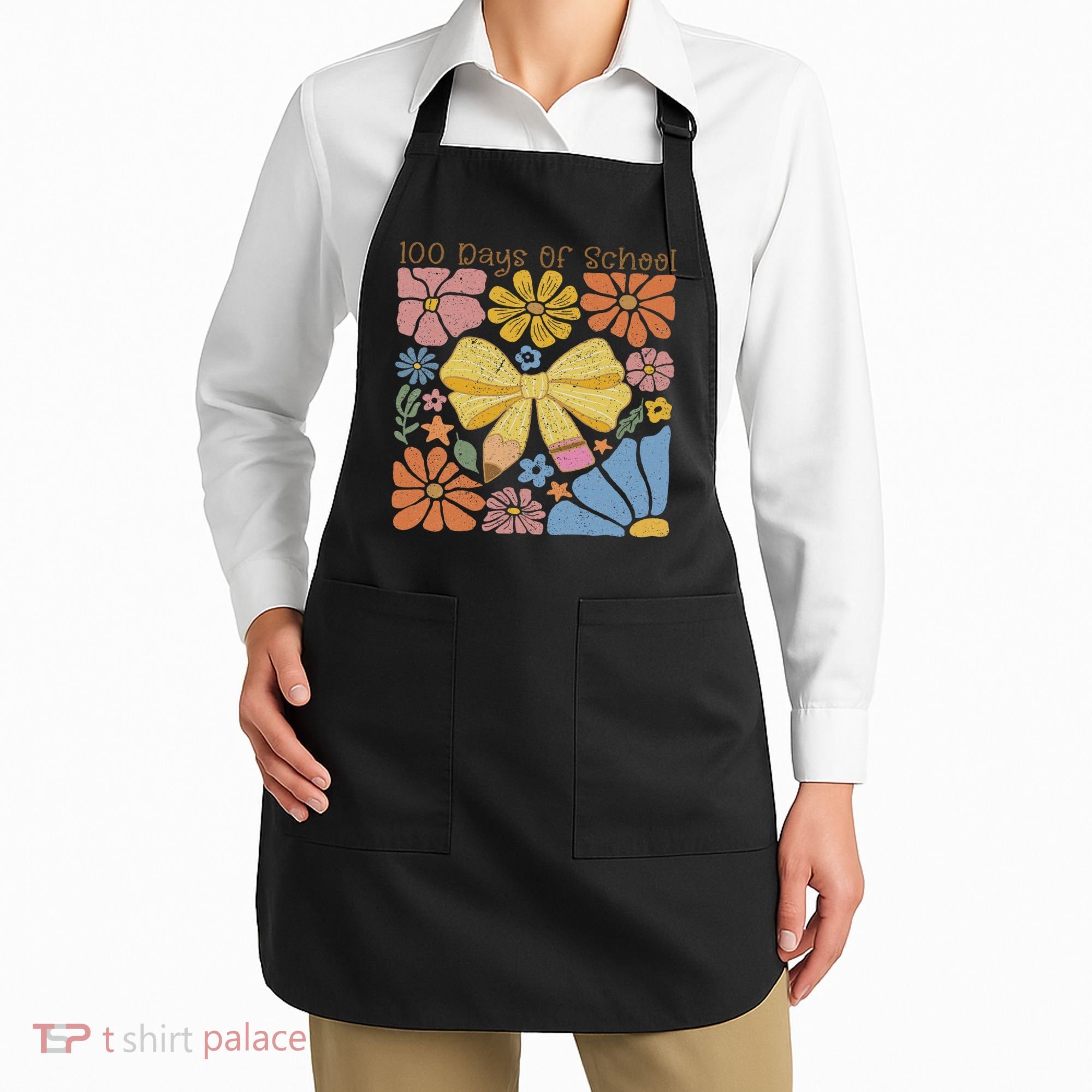 Happy 100th Day Of School 100 Days Of School Teacher Student Apron