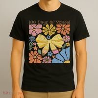 Happy 100th Day Of School 100 Days Of School Teacher Student T-Shirt thumb 3
