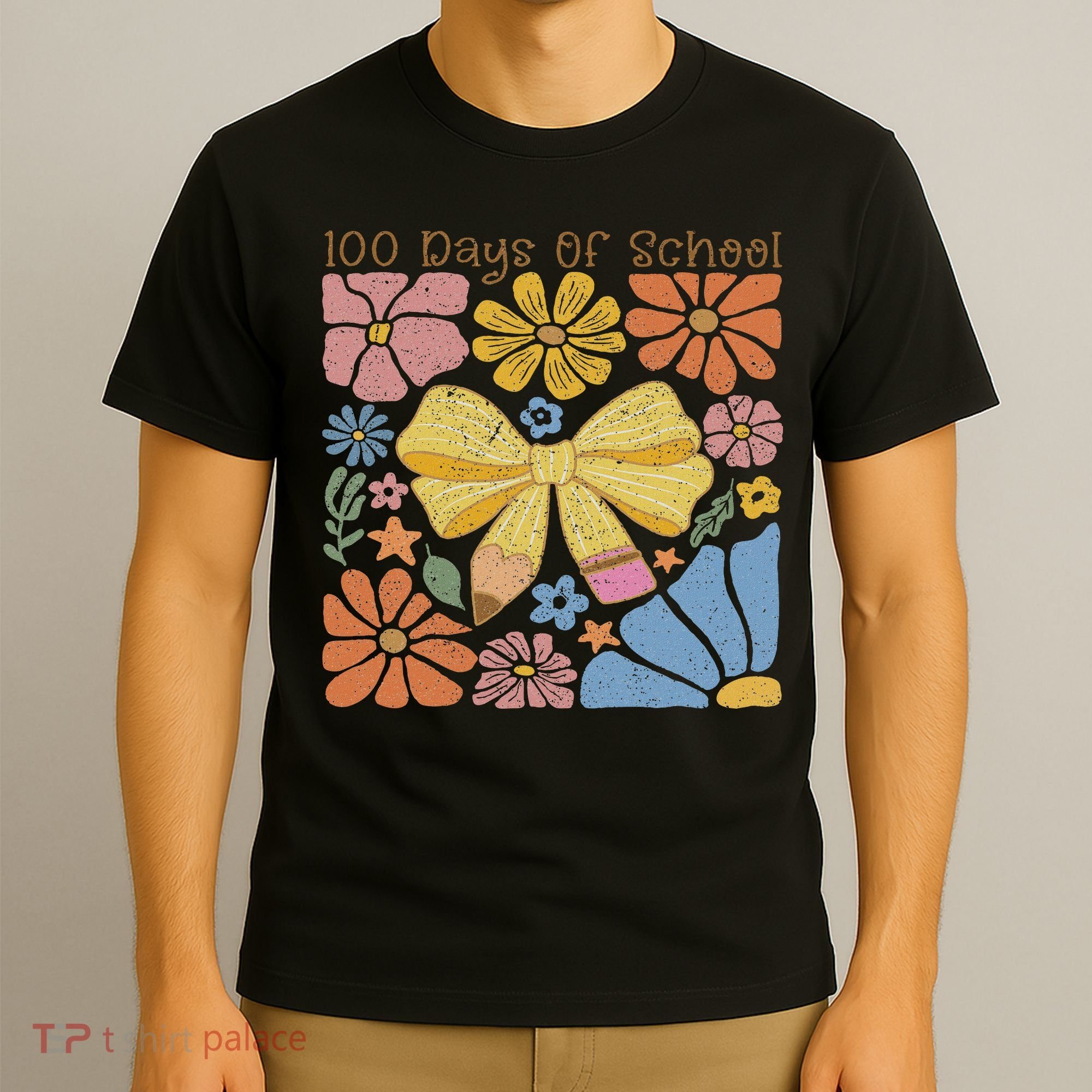 Happy 100th Day Of School 100 Days Of School Teacher Student T-Shirt