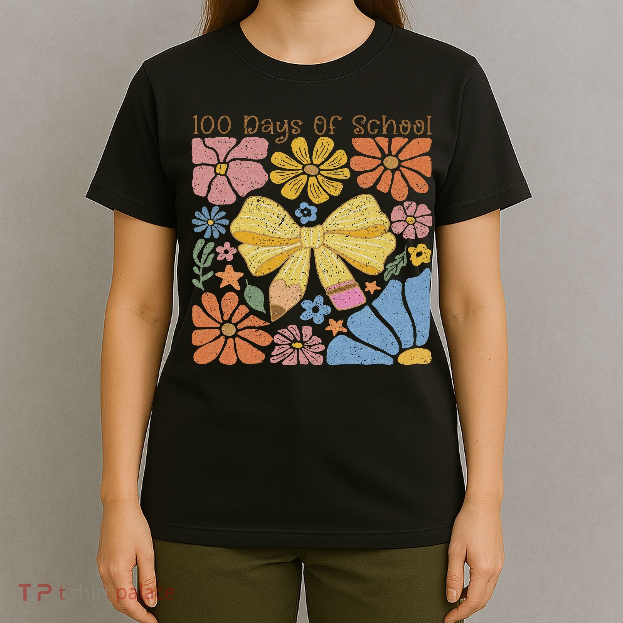 Happy 100th Day Of School 100 Days Of School Teacher Student T-Shirt