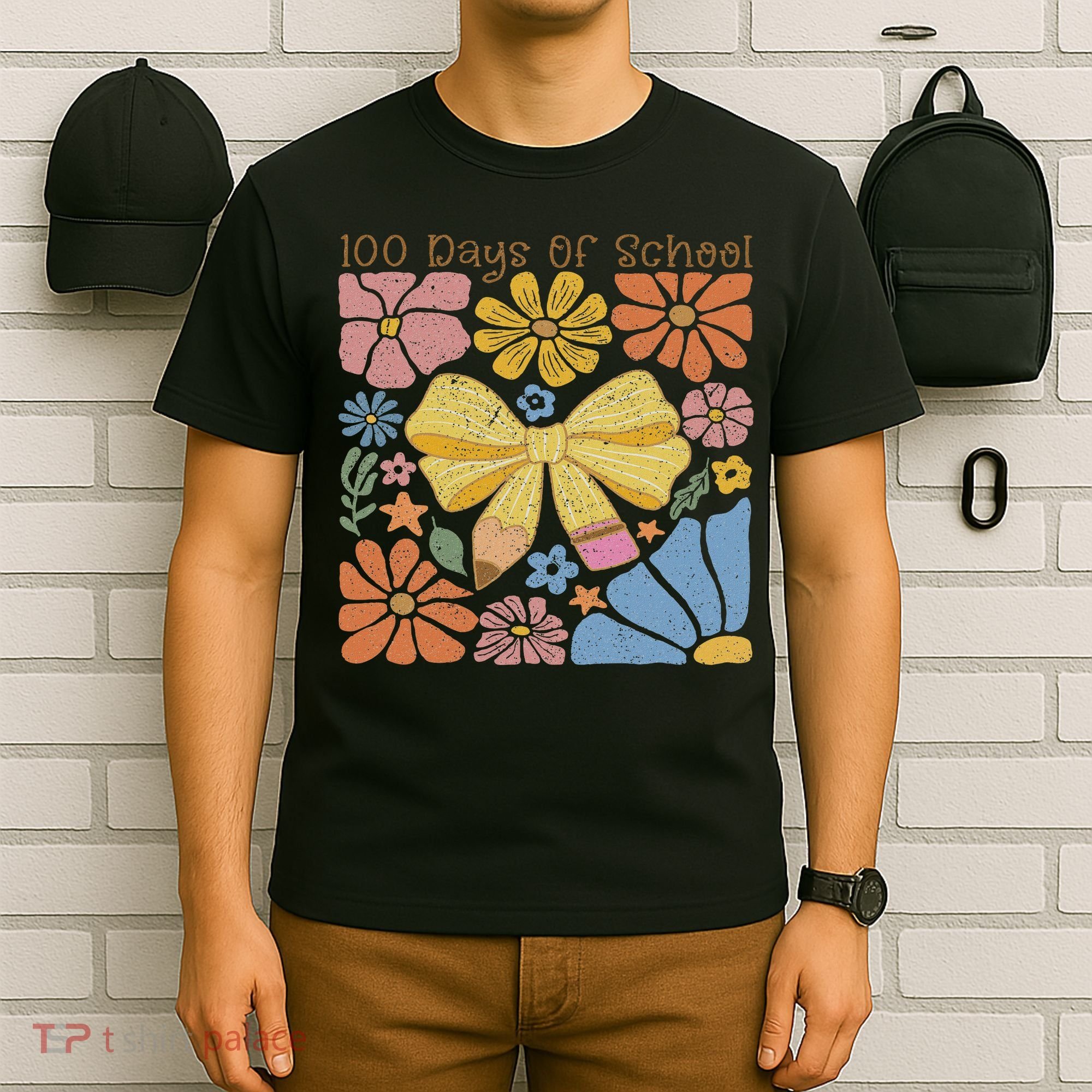 Happy 100th Day Of School 100 Days Of School Teacher Student T-Shirt