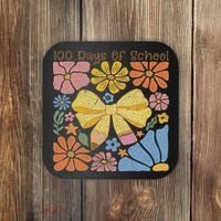 Happy 100th Day Of School 100 Days Of School Teacher Student Coaster thumb 0