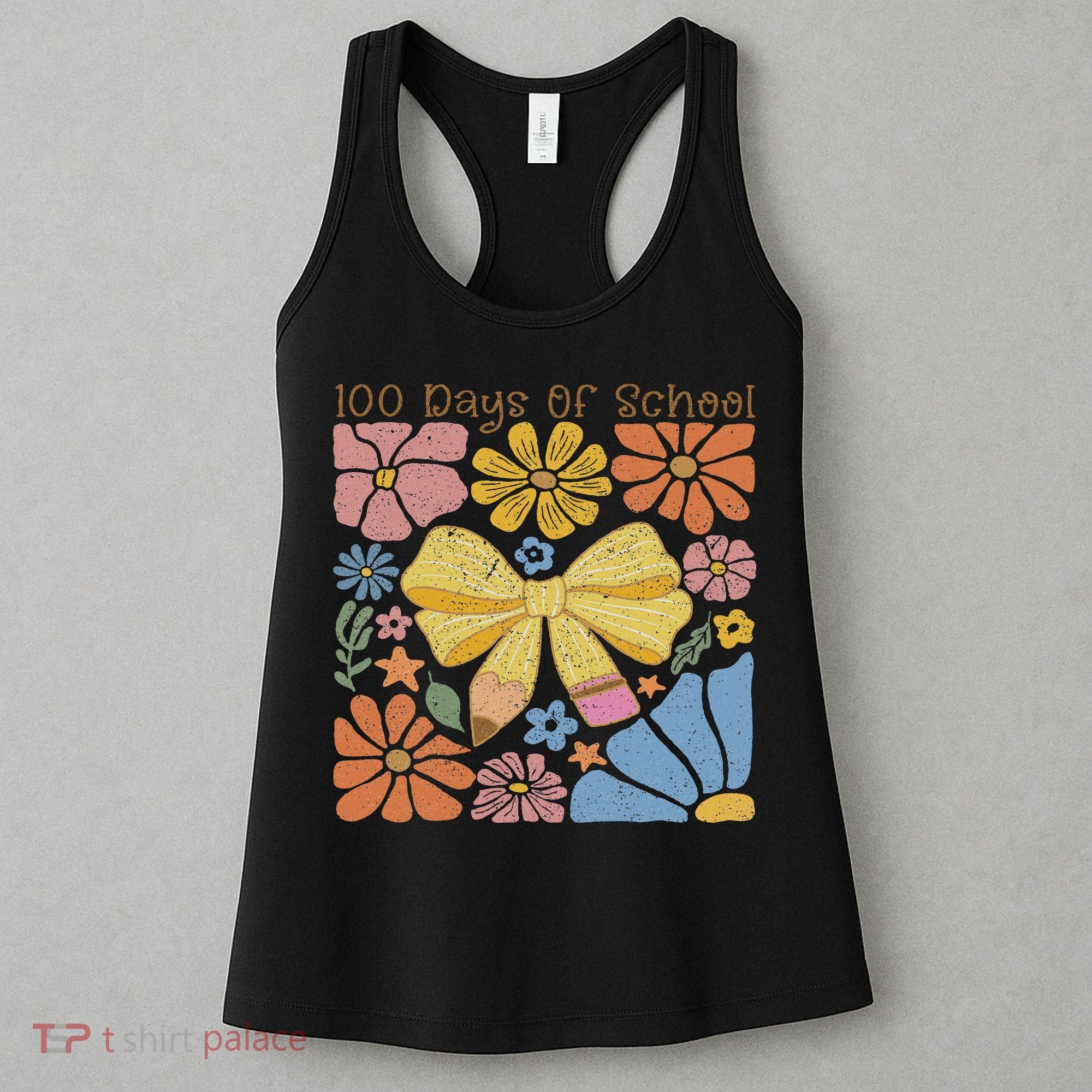 Happy 100th Day Of School 100 Days Of School Teacher Student Women's Tank Top
