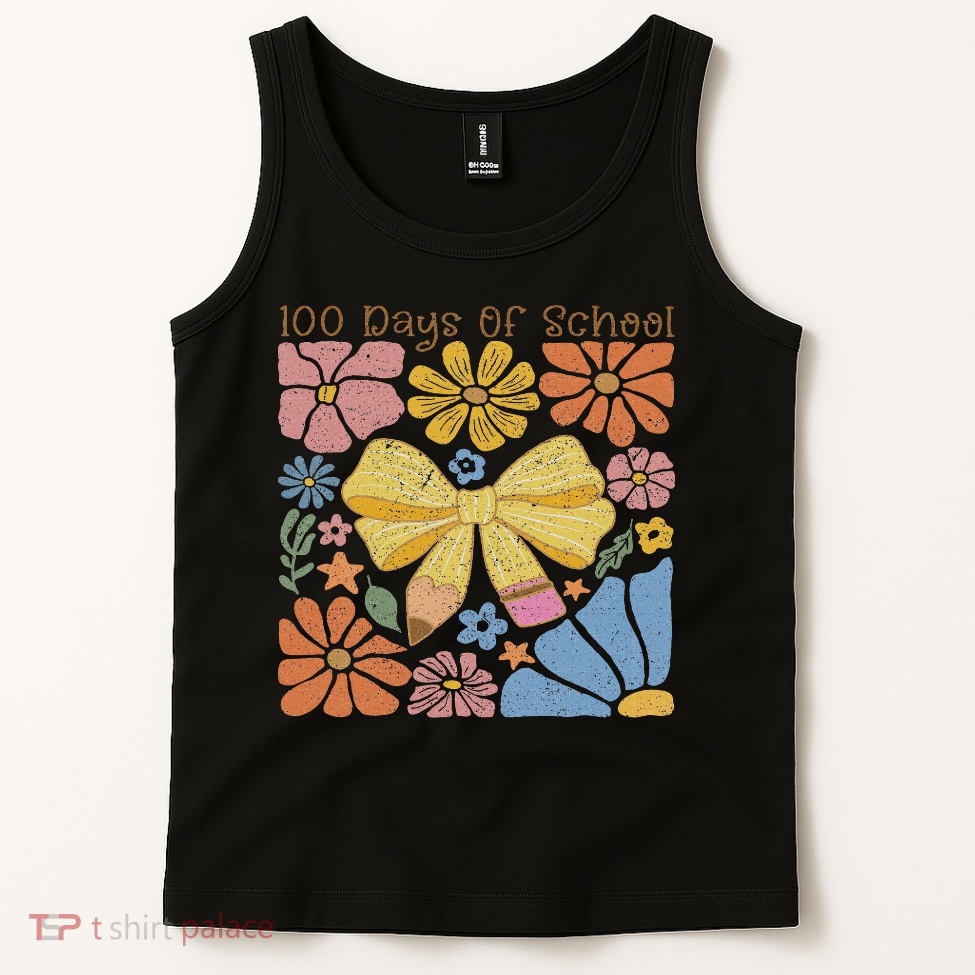 Happy 100th Day Of School 100 Days Of School Teacher Student Tank Top