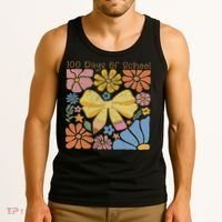 Happy 100th Day Of School 100 Days Of School Teacher Student Tank Top thumb 3
