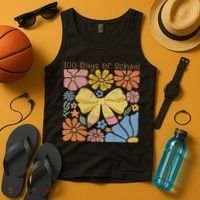 Happy 100th Day Of School 100 Days Of School Teacher Student Tank Top thumb 4