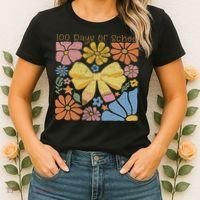 Happy 100th Day Of School 100 Days Of School Teacher Student Women's T-Shirt thumb 2