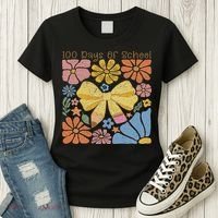 Happy 100th Day Of School 100 Days Of School Teacher Student Women's T-Shirt thumb 3