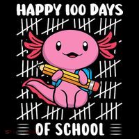 Happy 100 Days Of School Cute Axolotl Kindergarten 100th Day  Coffee Mug thumb 5