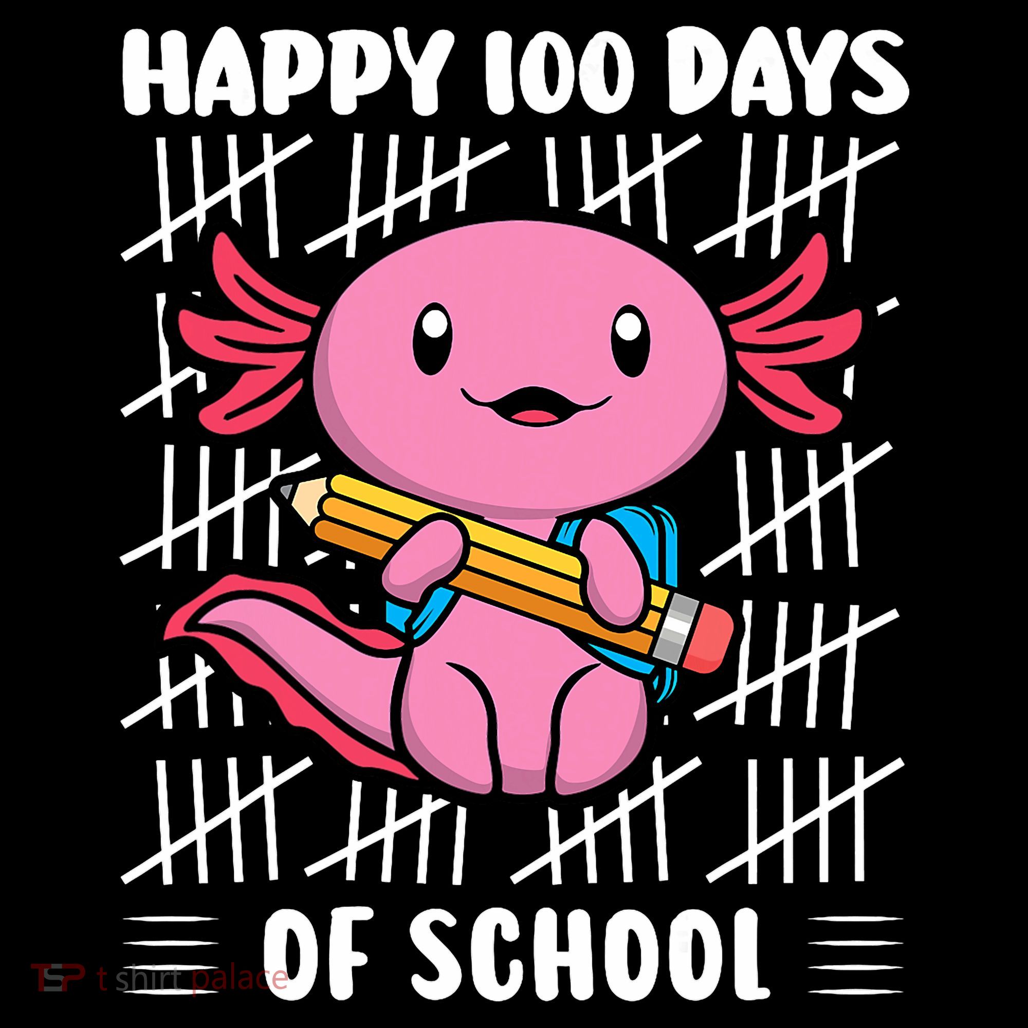 Happy 100 Days Of School Cute Axolotl Kindergarten 100th Day  Coffee Mug