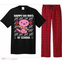 Happy 100 Days Of School Cute Axolotl Kindergarten 100th Day  Pajama Set thumb 0