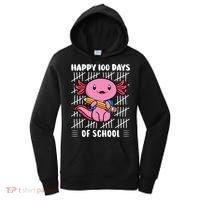 Happy 100 Days Of School Cute Axolotl Kindergarten 100th Day  Women's Hoodie thumb 0