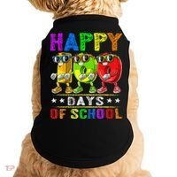 Happy 100 Days of School Flossing 100th Day School Doggie Tank thumb 0