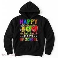 Happy 100 Days of School Flossing 100th Day School Hoodie thumb 0