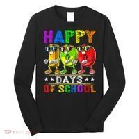 Happy 100 Days of School Flossing 100th Day School Long Sleeve Shirt thumb 0