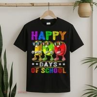 Happy 100 Days of School Flossing 100th Day School T-Shirt thumb 2