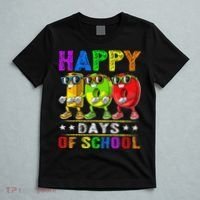 Happy 100 Days of School Flossing 100th Day School T-Shirt thumb 5