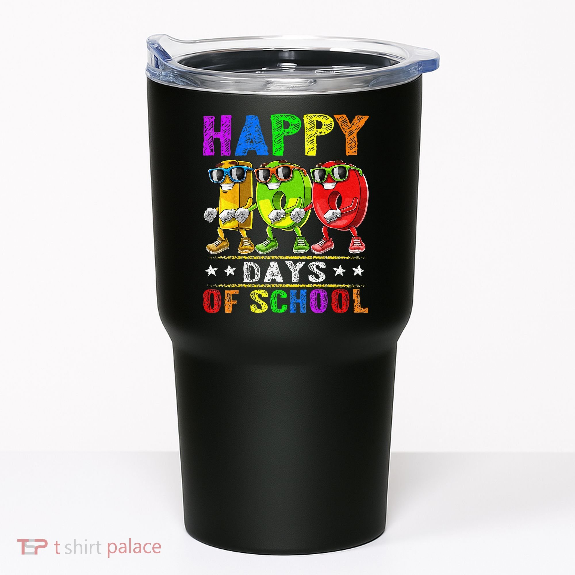 Happy 100 Days of School Flossing 100th Day School Tumbler