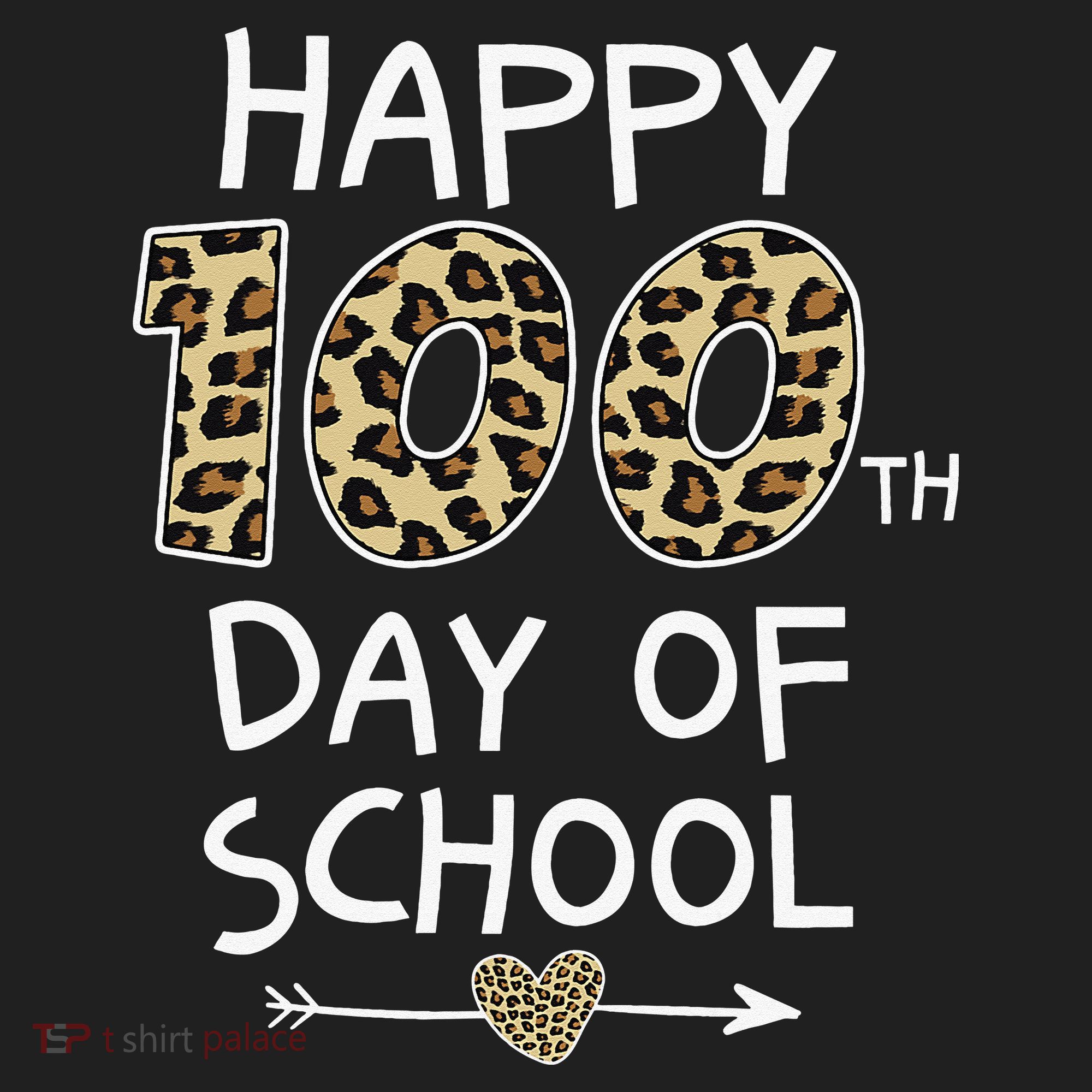 Happy 100th Day Of School Leopard Cute For Teacher Student Beanie