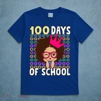 Happy 100 Days Of School Girls Black African Melanin Gift T-Shirt thumb 5