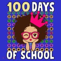 Happy 100 Days Of School Girls Black African Melanin Gift Women's Tank Top thumb 5
