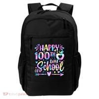 Happy 100th Day Of School Tie Dye Rainbow 100 Days Backpack thumb 0