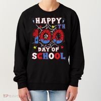 Happy 100th Day Of School Spider 100 Days Women's Sweatshirt thumb 0