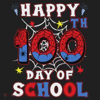 Happy 100th Day Of School Spider 100 Days Beanie thumb 2