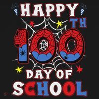 Happy 100th Day Of School Spider 100 Days Women's Hoodie thumb 2