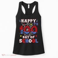 Happy 100th Day Of School Spider 100 Days Women's Tank Top thumb 0