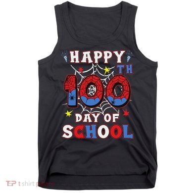 Happy 100th Day Of School Spider 100 Days Tank Top