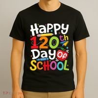 Happy 120th Day Of School Back To School Teacher Student T-Shirt thumb 3