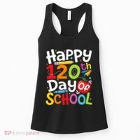 Happy 120th Day Of School Back To School Teacher Student Women's Tank Top thumb 0