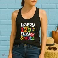 Happy 120th Day Of School Back To School Teacher Student Women's Tank Top thumb 2