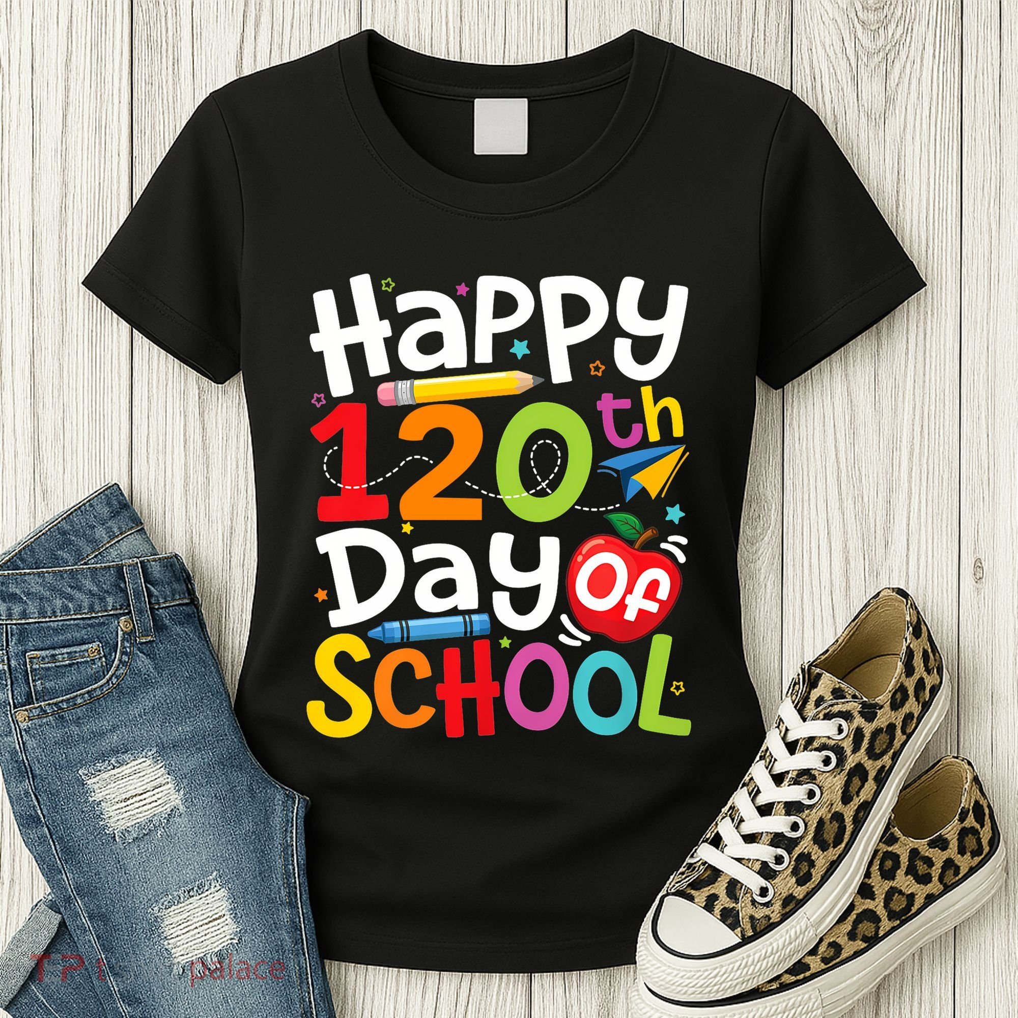 Happy 120th Day Of School Back To School Teacher Student Women's T-Shirt