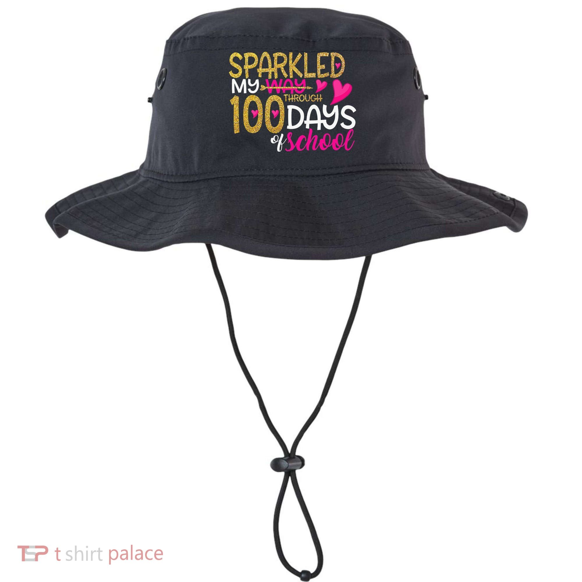 Happy 100th Day Sparkled My Way Through 100 Days Of School Bucket Hat