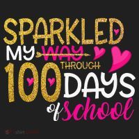 Happy 100th Day Sparkled My Way Through 100 Days Of School Hat thumb 2